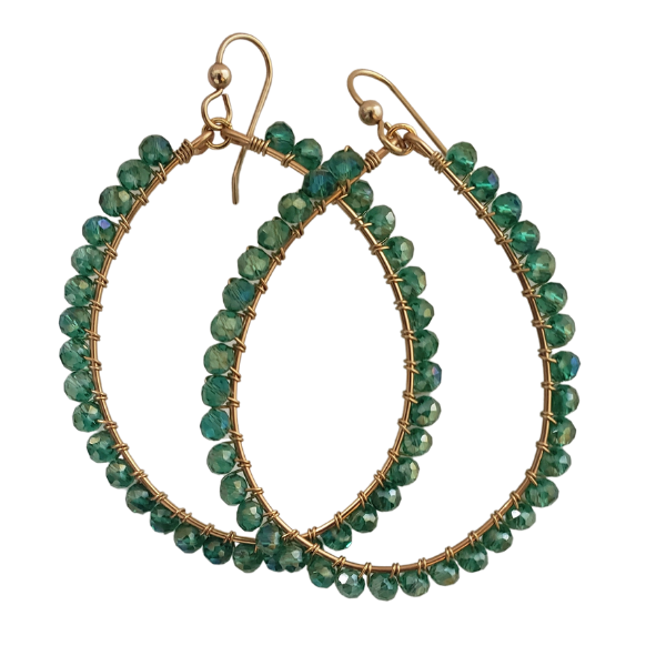 GREEN WIRED HOOPS 1