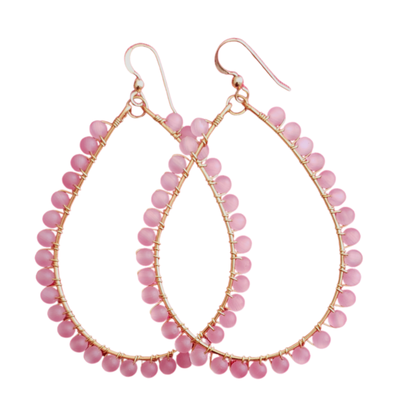 PINK WIRED HOOPS 1