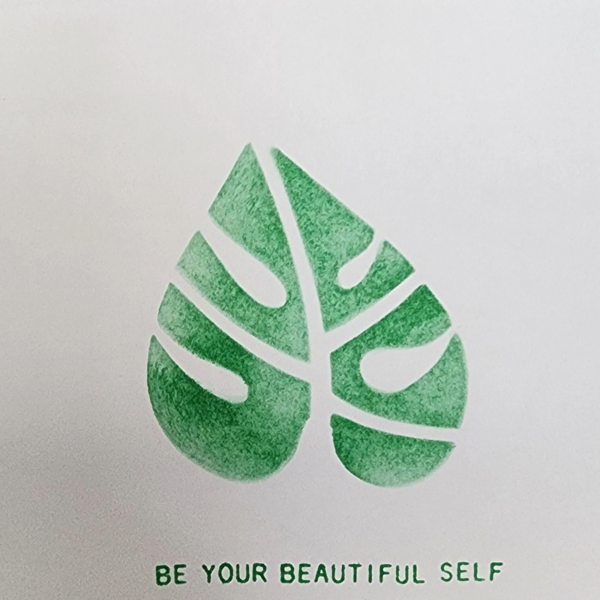 Be your beautiful self blank notecard