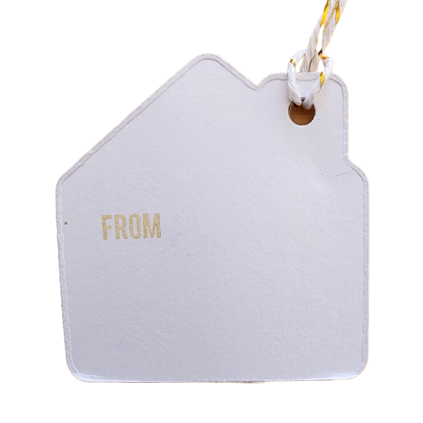 NEW HOME GOLD FOIL TAG 1