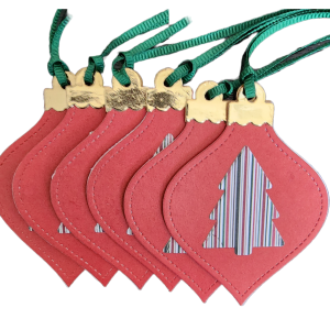 Red Multi Christmas Bell Tag